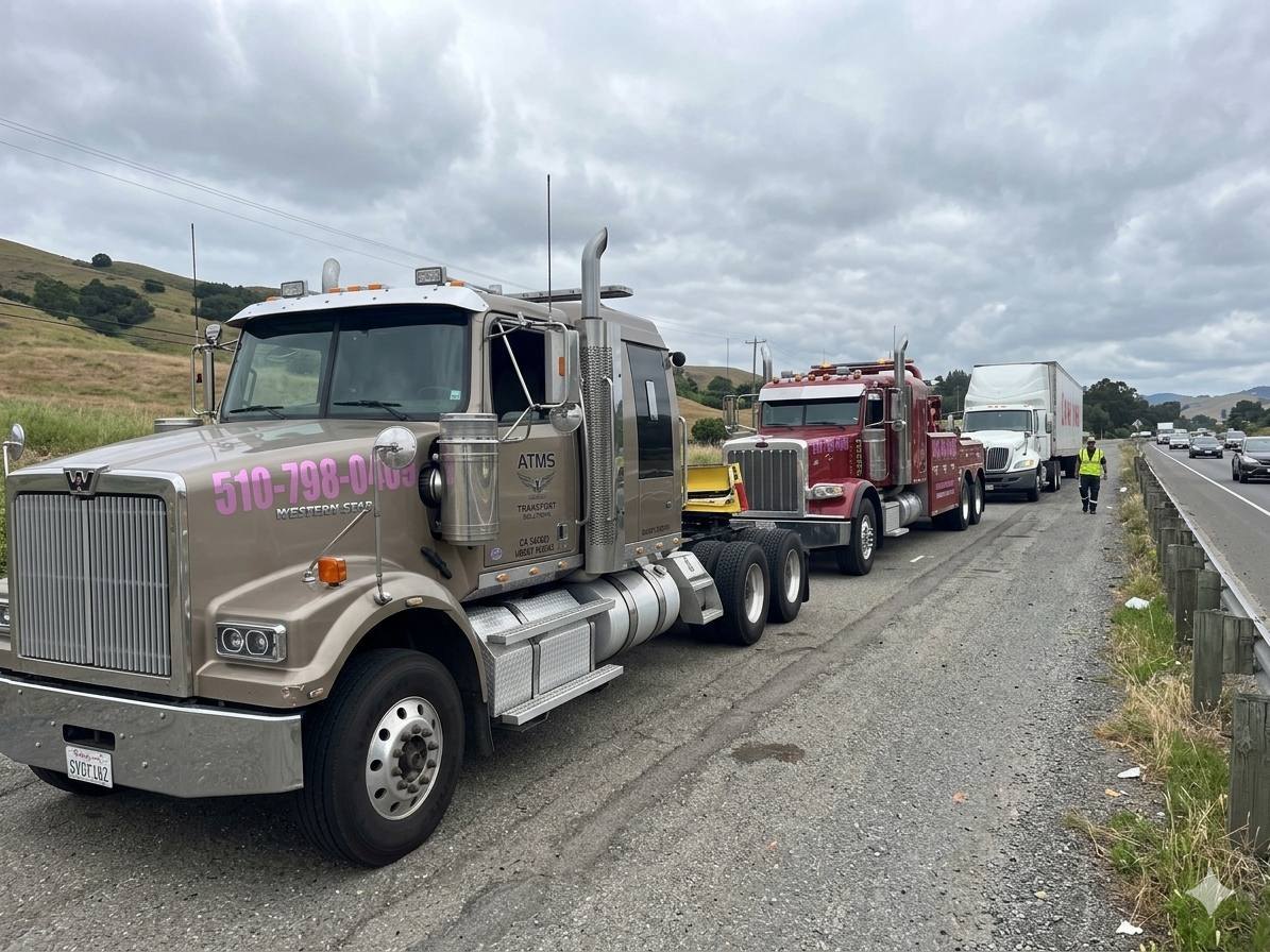 ATMS heavy-duty roadside support with semi truck and fleet equipment